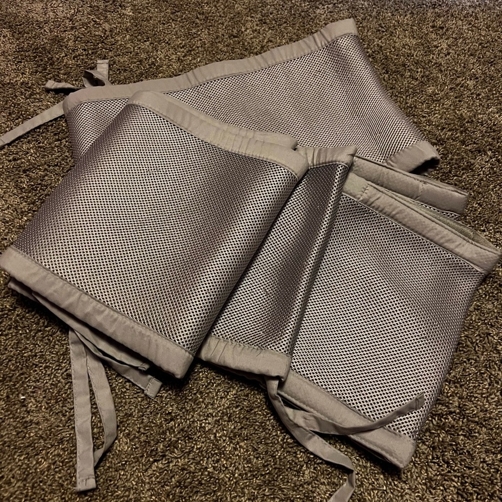 Gray Crib Surround